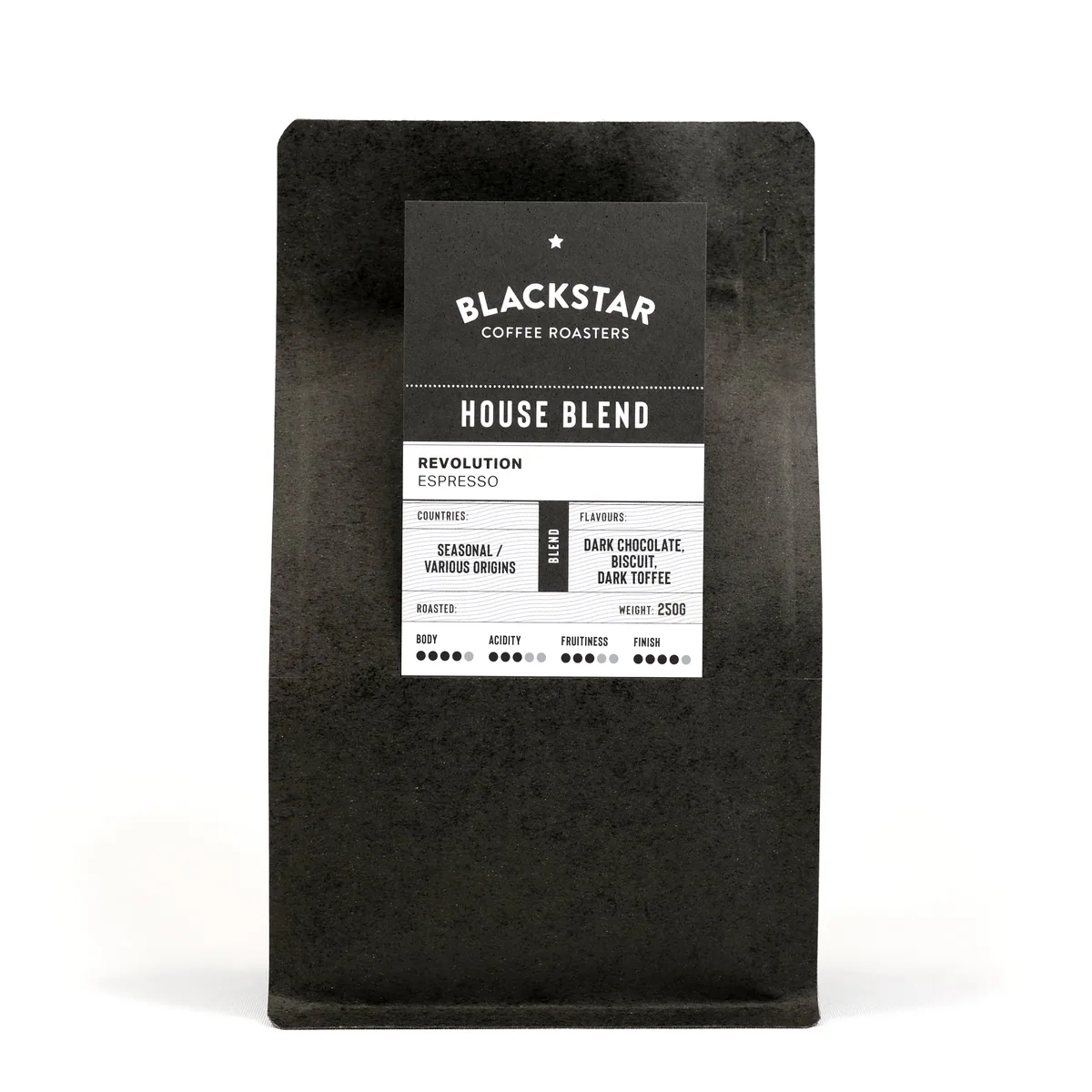 revolution espresso house blend coffee by blackstar coffee roasters - west end
