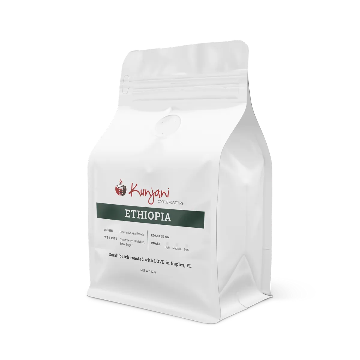 ethiopia limmu kossa natural coffee by kunjani craft coffee & gallery