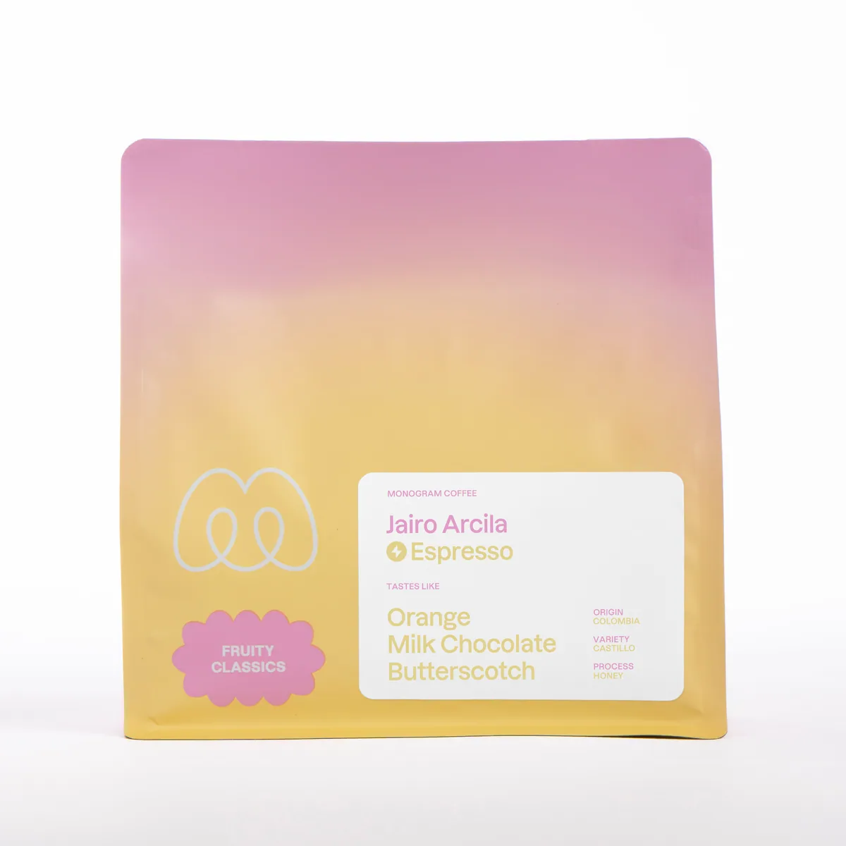 jairo arcila honey espresso coffee by monogram coffee