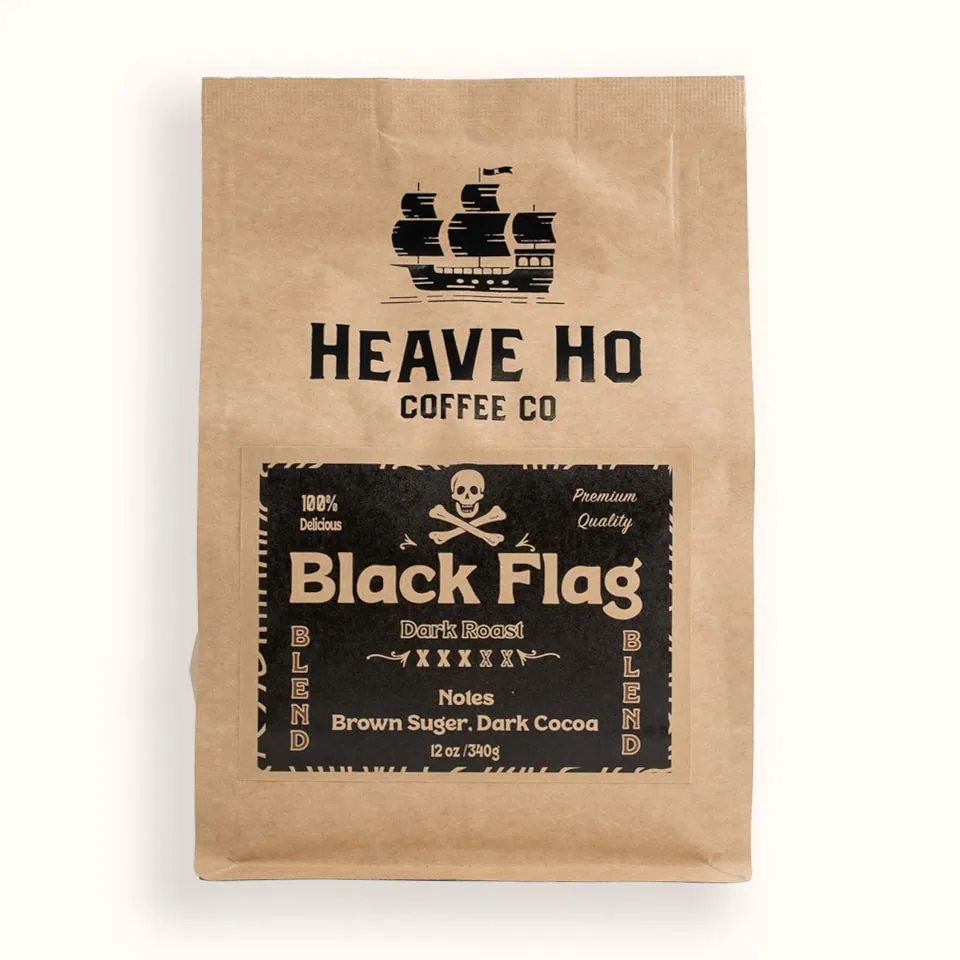 black flag (dark roast) coffee by heave ho coffee co roaster