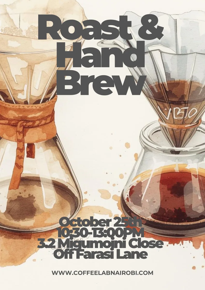 roast and hand brew with us! coffee by coffee lab nairobi