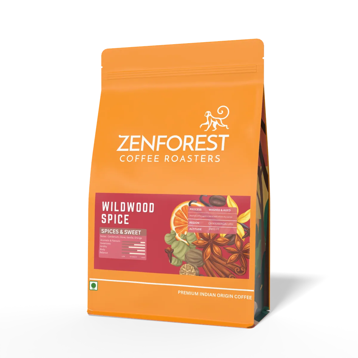 wildwood spice - india coffee by zenforest coffee roasters, sahakarnagar