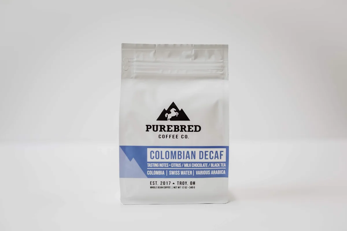 colombia decaf coffee by purebred coffee co.