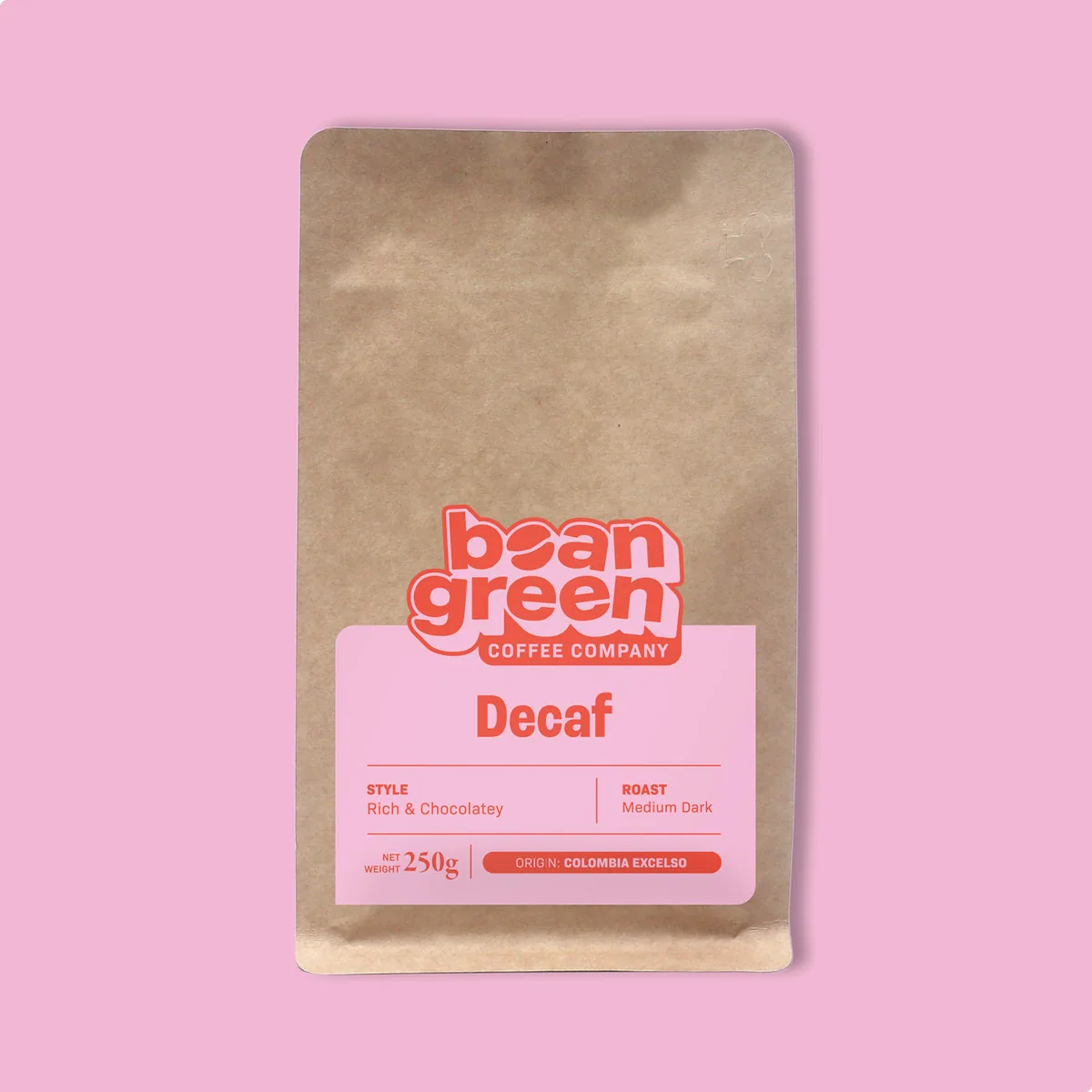 decaf coffee by the bean green coffee roastery.