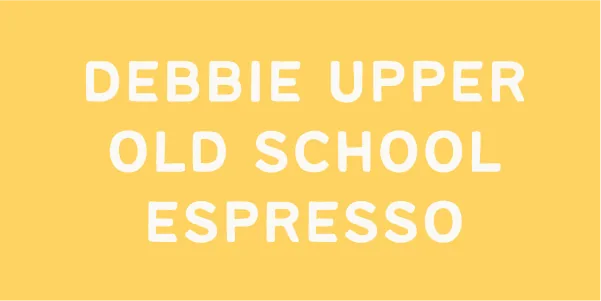 debbie upper old school espresso coffee by short sleeves coffee