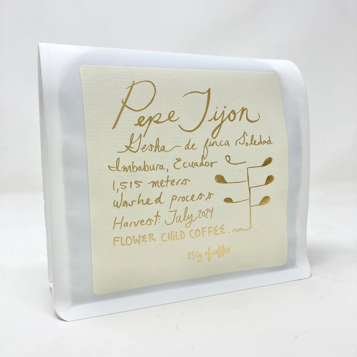 pepe jijon gesha coffee by flower child