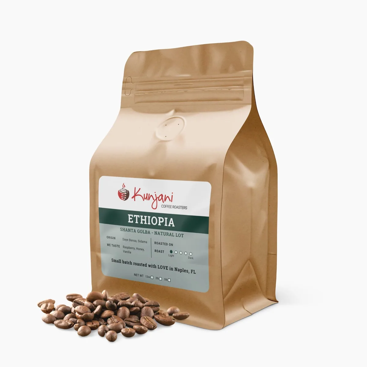 ethiopia shanta golba natural coffee by kunjani craft coffee & gallery
