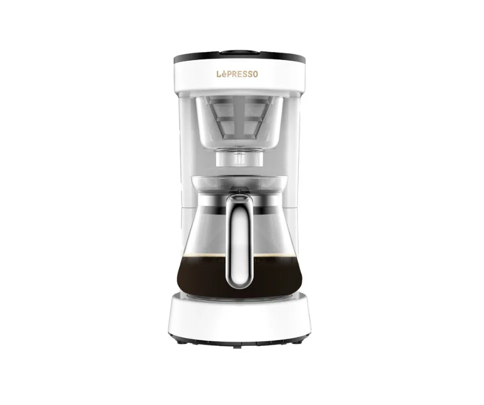 lepresso drip coffee machine 0.75l – white - kenya + rwanda + tanzania + uganda coffee by baruch coffea products
