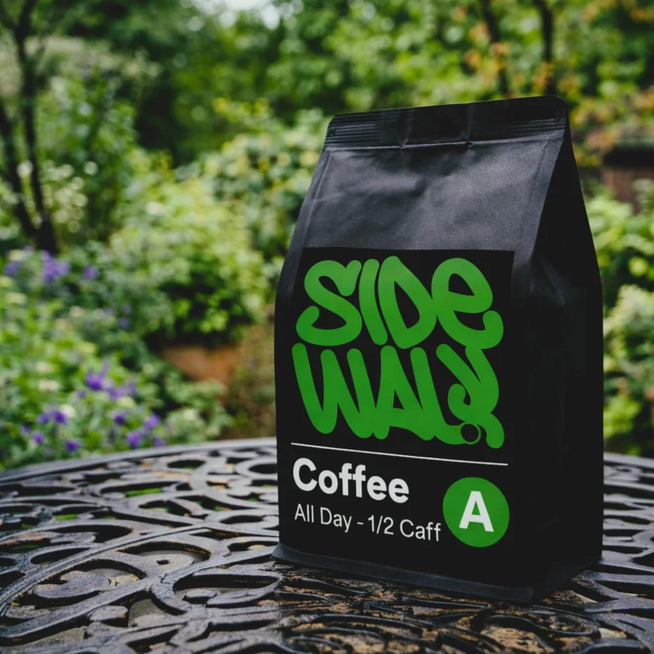 all day coffee - half the caffeine full flavour speciality coffee coffee by sidewalk coffee company