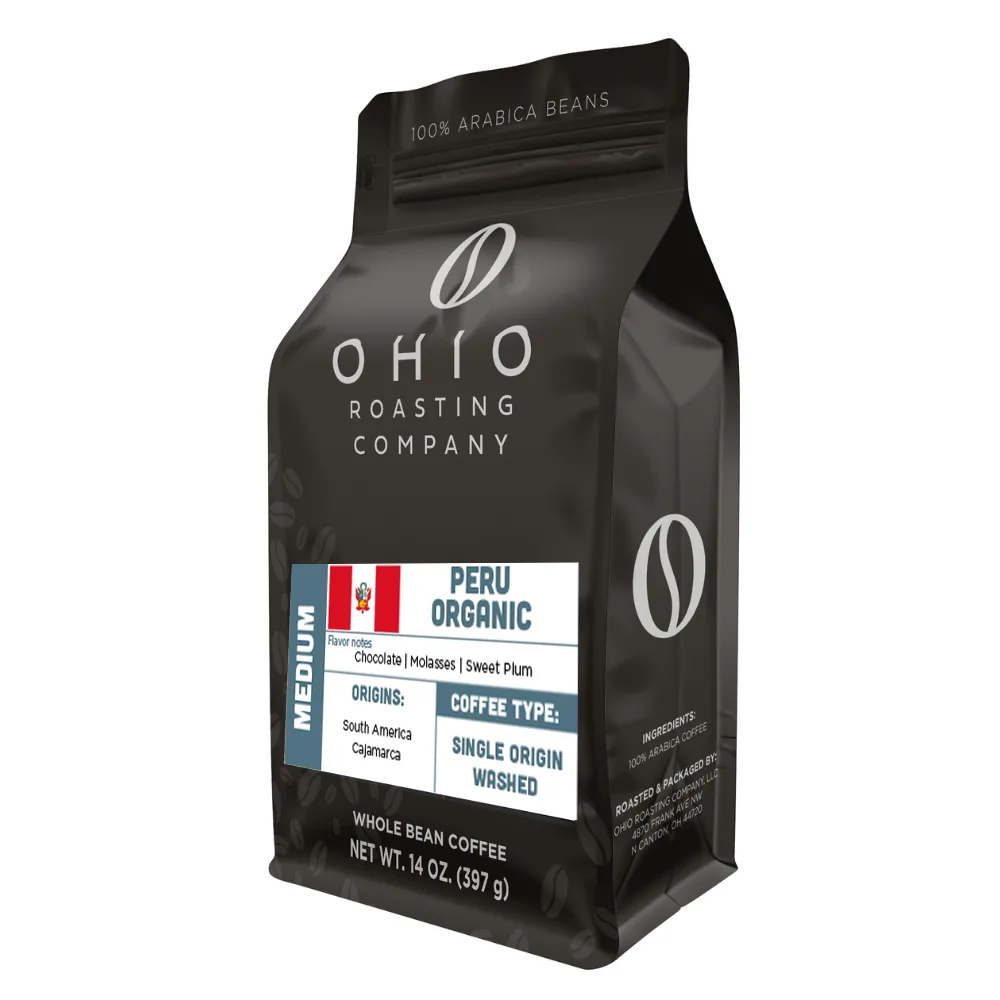 organic peru medium coffee by ohio roasting company