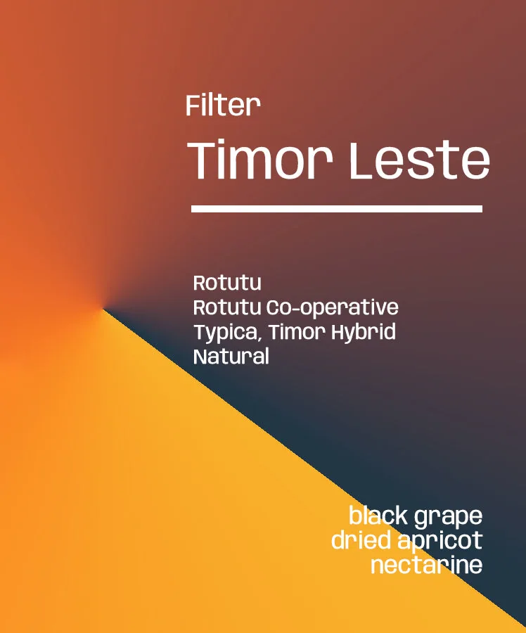 timor-leste rotutu - filter coffee by lucid coffee roasters(side of carpetworld, hidden)