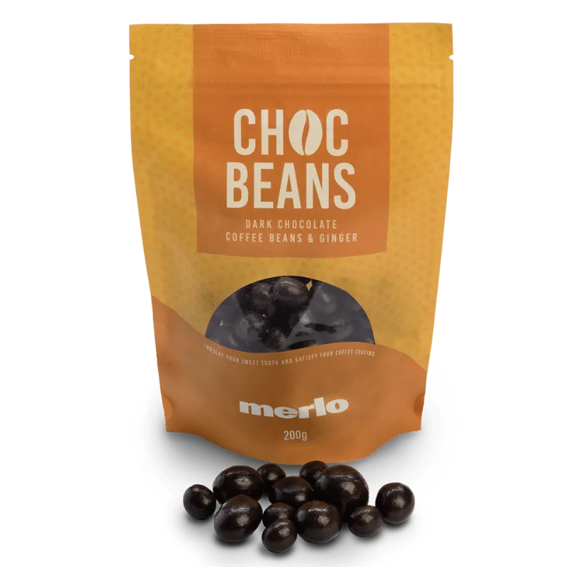 dark chocolate coffee beans & ginger - kenya coffee by merlo coffee cafe | eagle farm