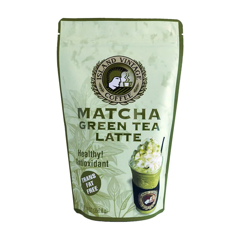 matcha green tea latte mix coffee by island vintage coffee