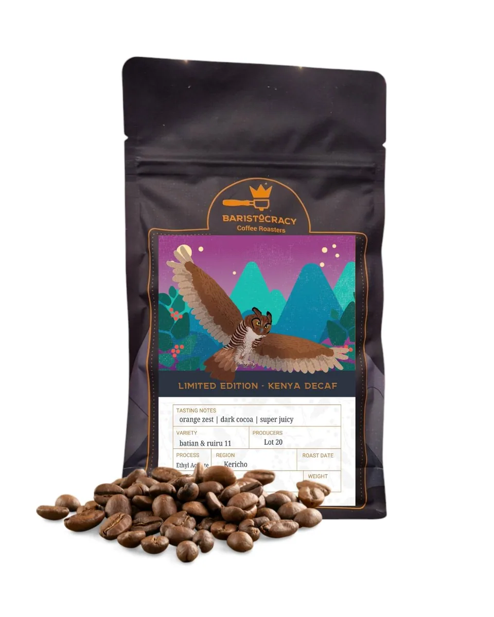 limited edition decaf – kenya coffee by baristocracy coffee