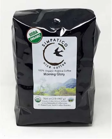 simpatico organic morning glory coffee by simpatico coffee joint