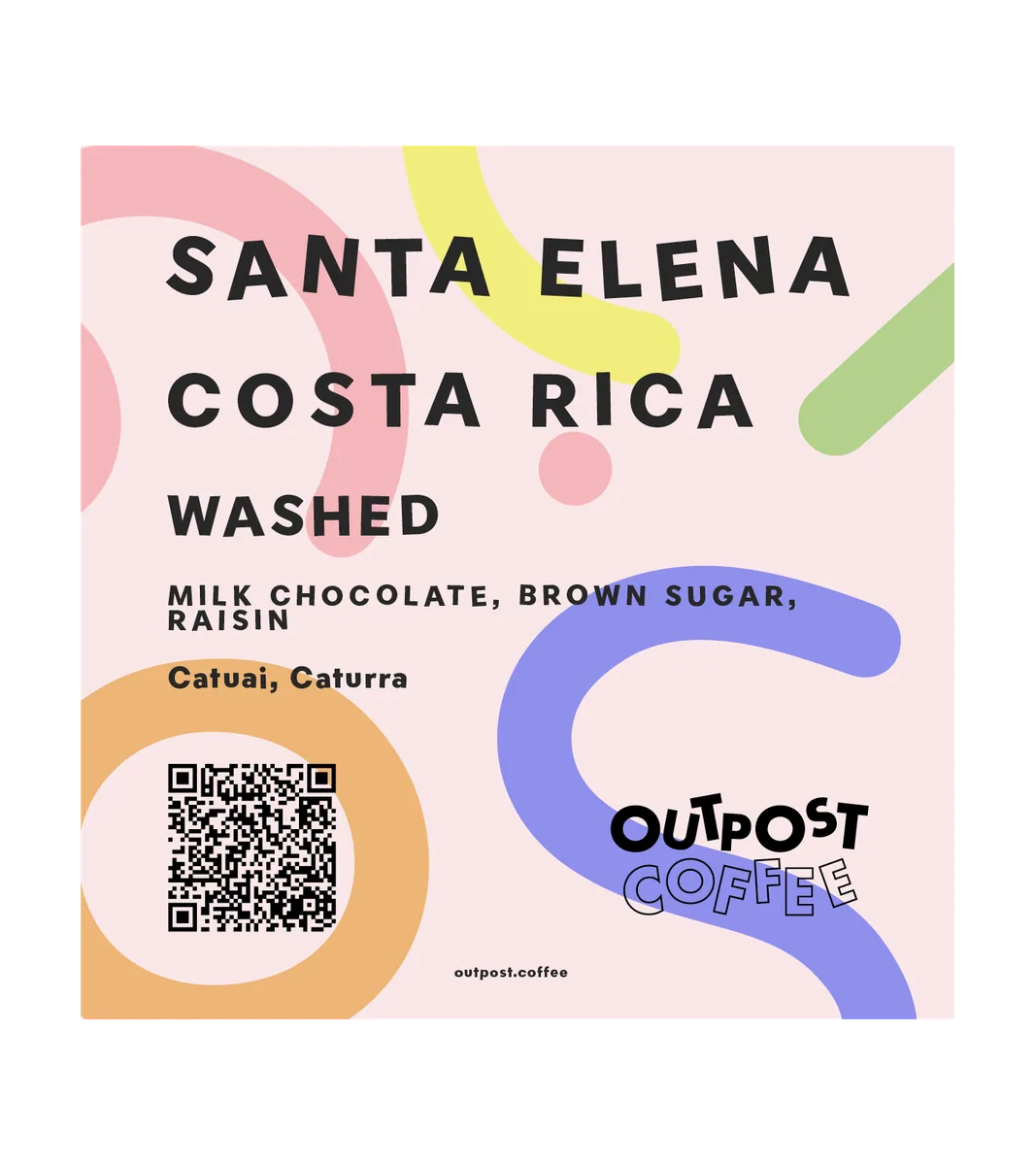 santa elena, washed, costa rica coffee by outpost coffee roasters