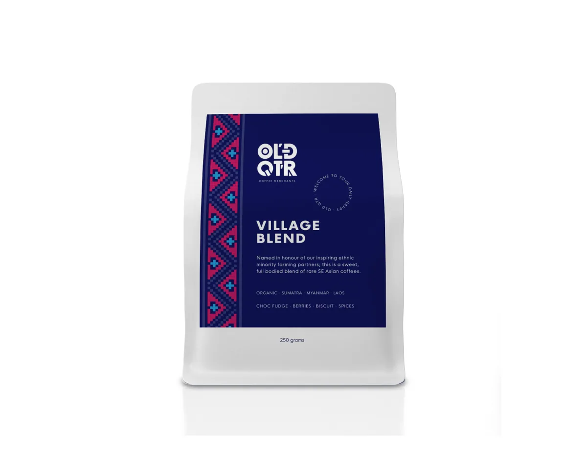 village blend coffee by old quarter coffee merchants - southport