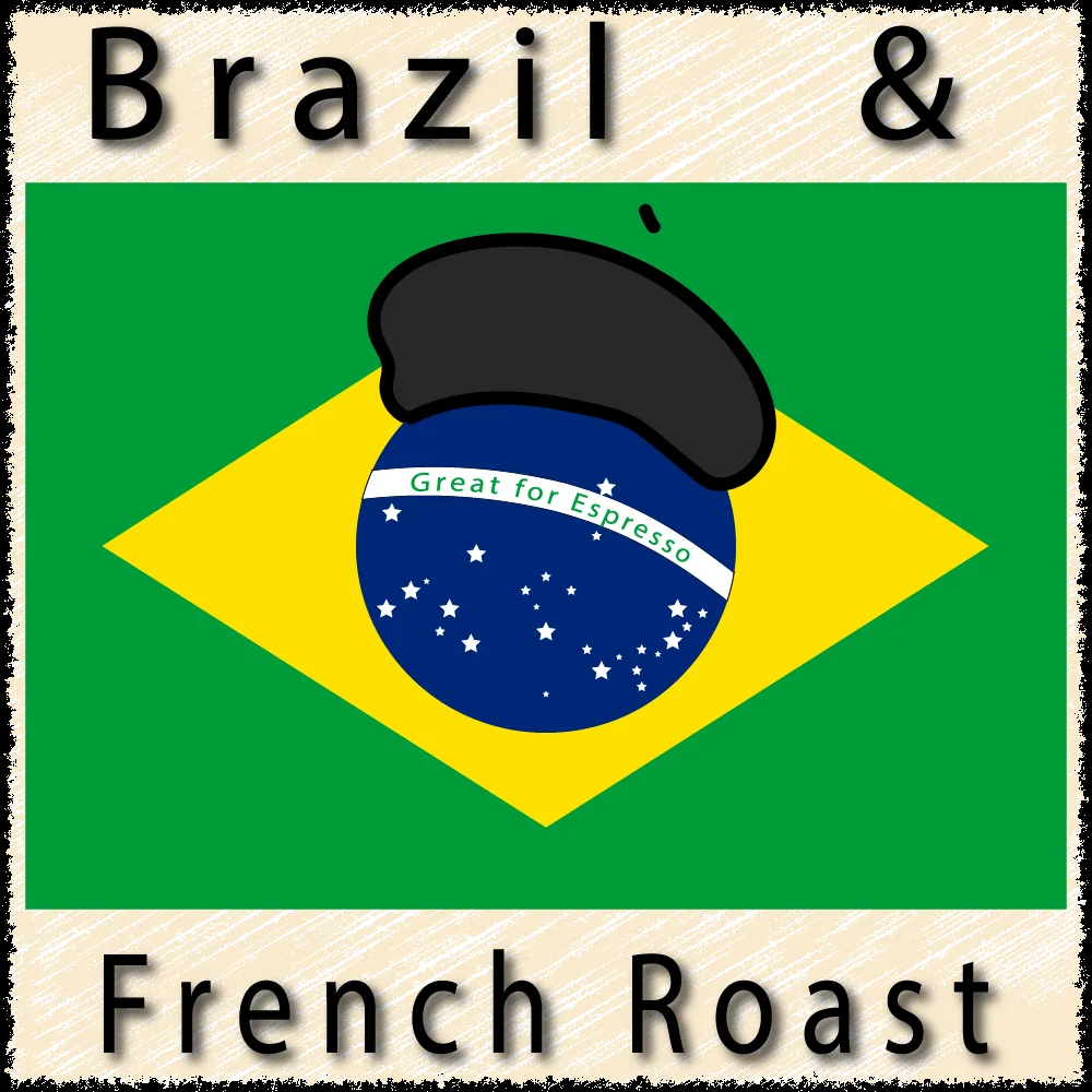 brazil and french roast blend coffee by the kaffeeklatsch