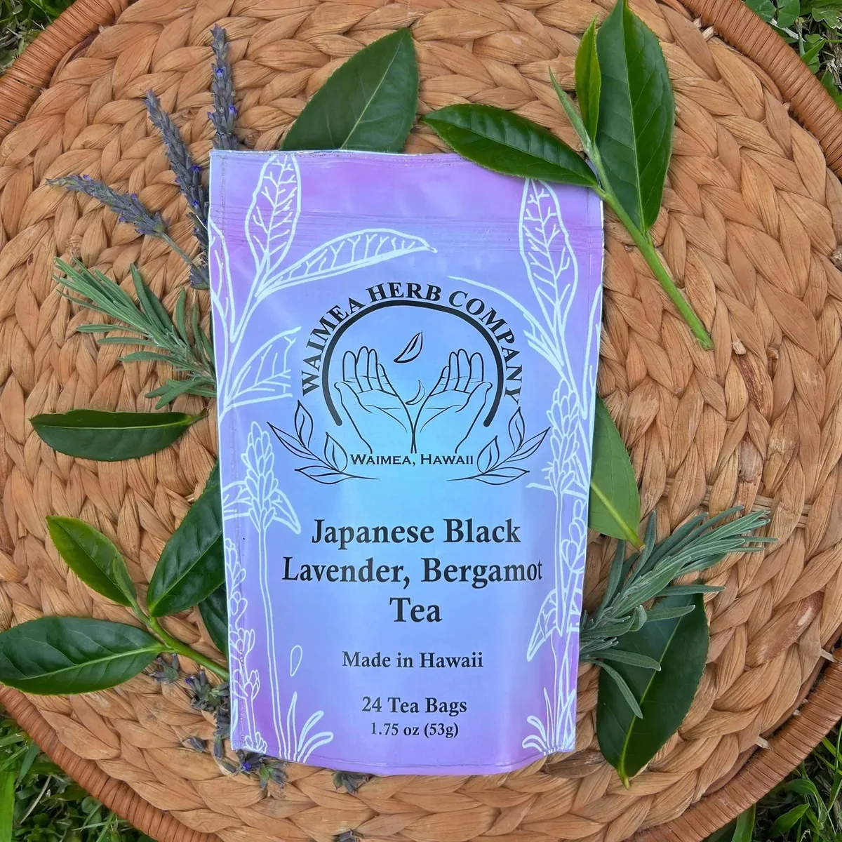 japanese black lavender bergamot tea coffee by kona mountain coffee
