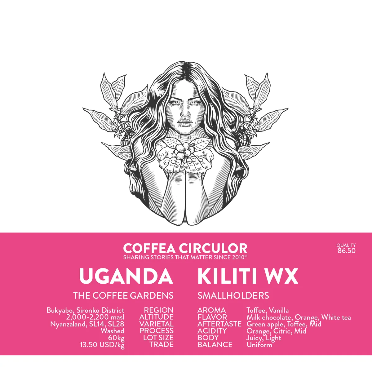 uganda kiliti washed wx - uganda coffee by coffea circulor
