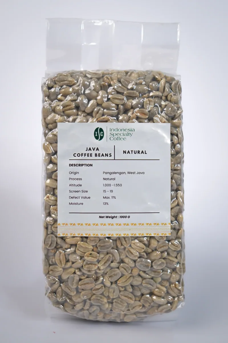 java natural green coffee beans - indonesia coffee by pt. indonesia specialty coffee