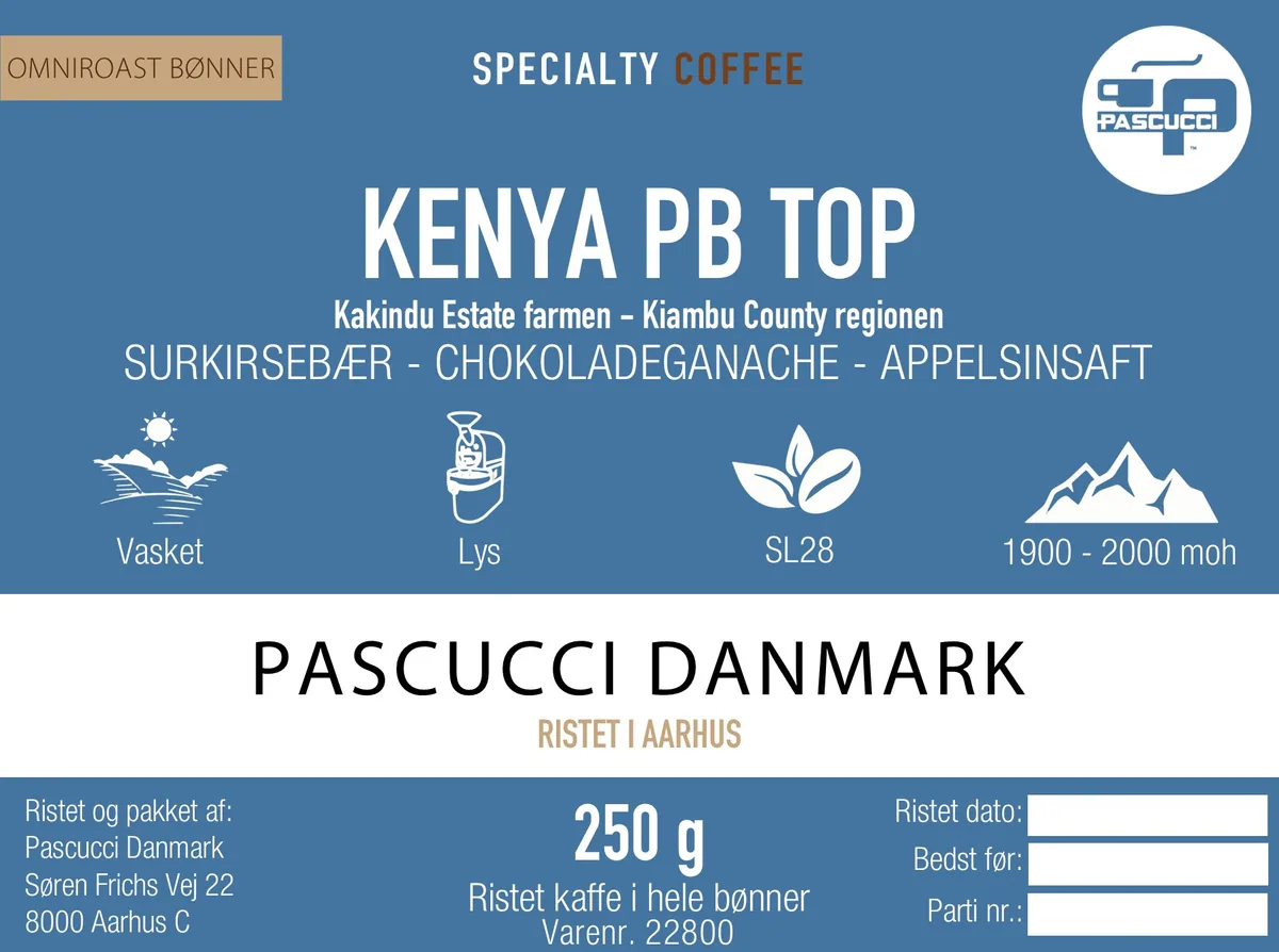 kenya – kakindu estate - kenya coffee by caffe pascucci // pascucci danmark
