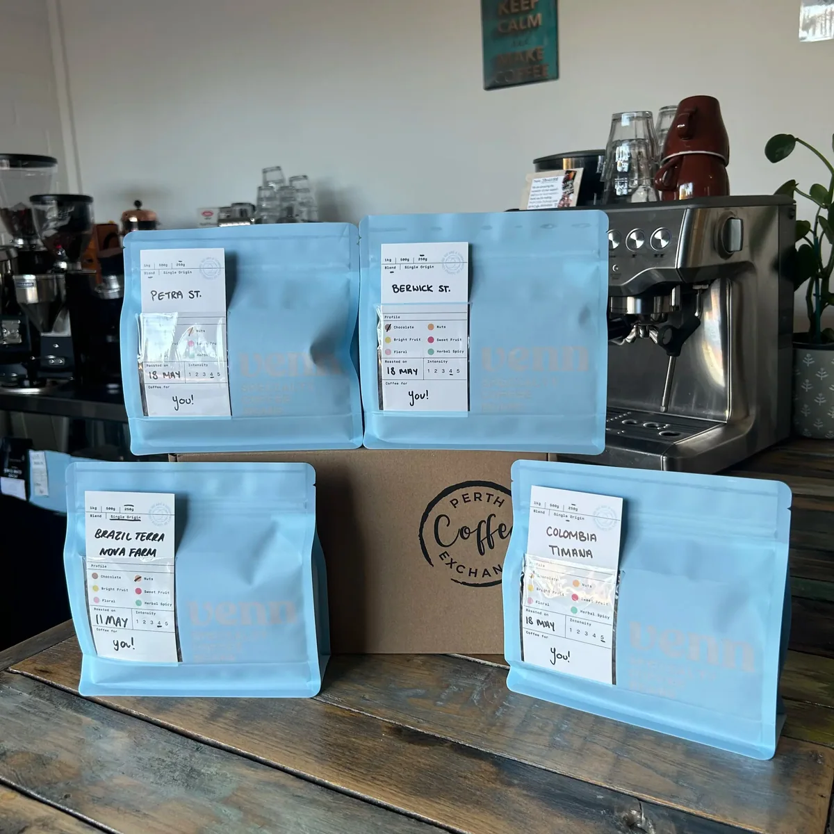 venn – limited edition tasting box - ethiopia + brazil coffee by perth coffee exchange