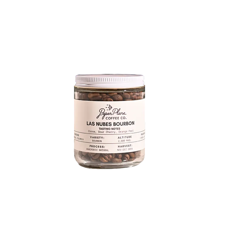 -first class - las nubes bourbon, anaerobic natural colombian coffee by paper plane coffee co.