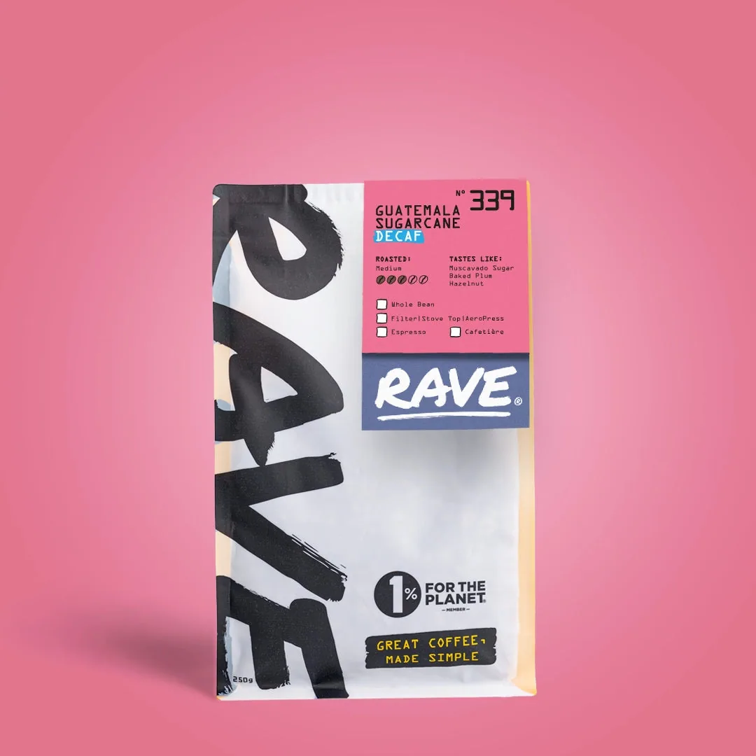 guatemala sugarcane decaf nº 339 coffee by rave coffee love lane