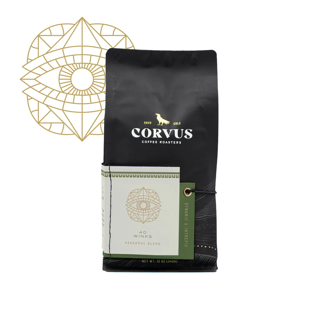 40 winks decaf coffee by corvus coffee roasters