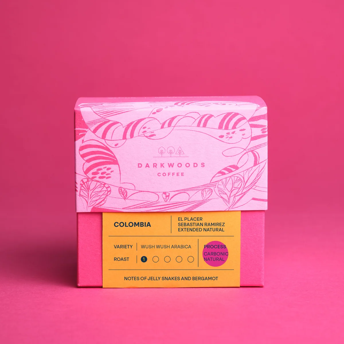 colombia el placer wush wush (extended natural) - colombia coffee by dark woods coffee ltd
