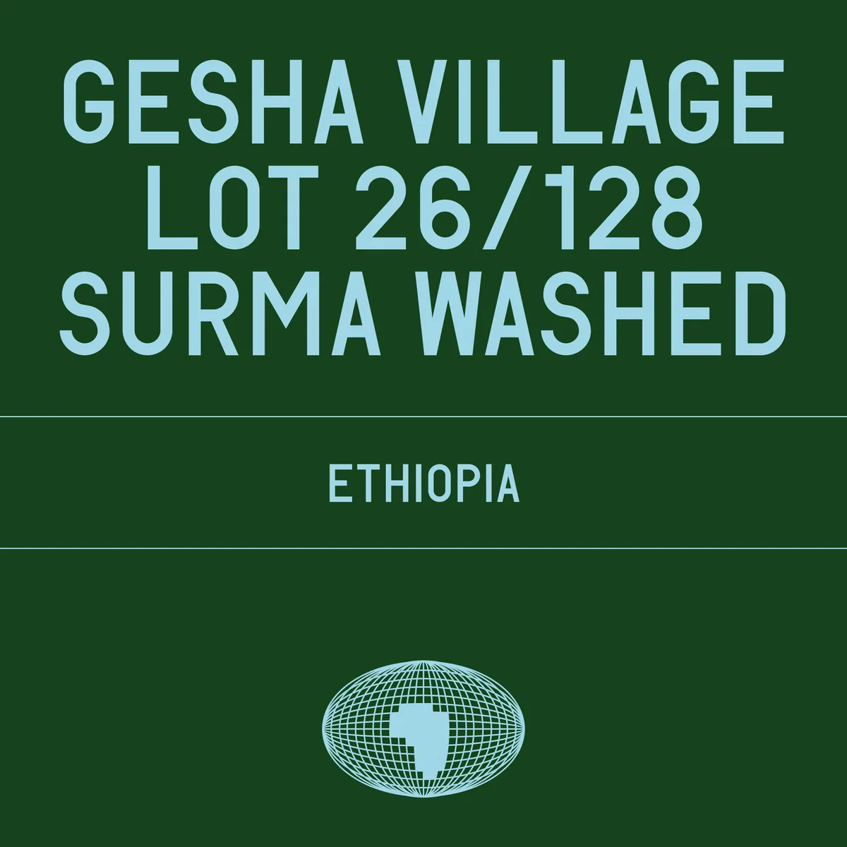 gesha village - lot 26/128 surma washed - ethiopia coffee by datura