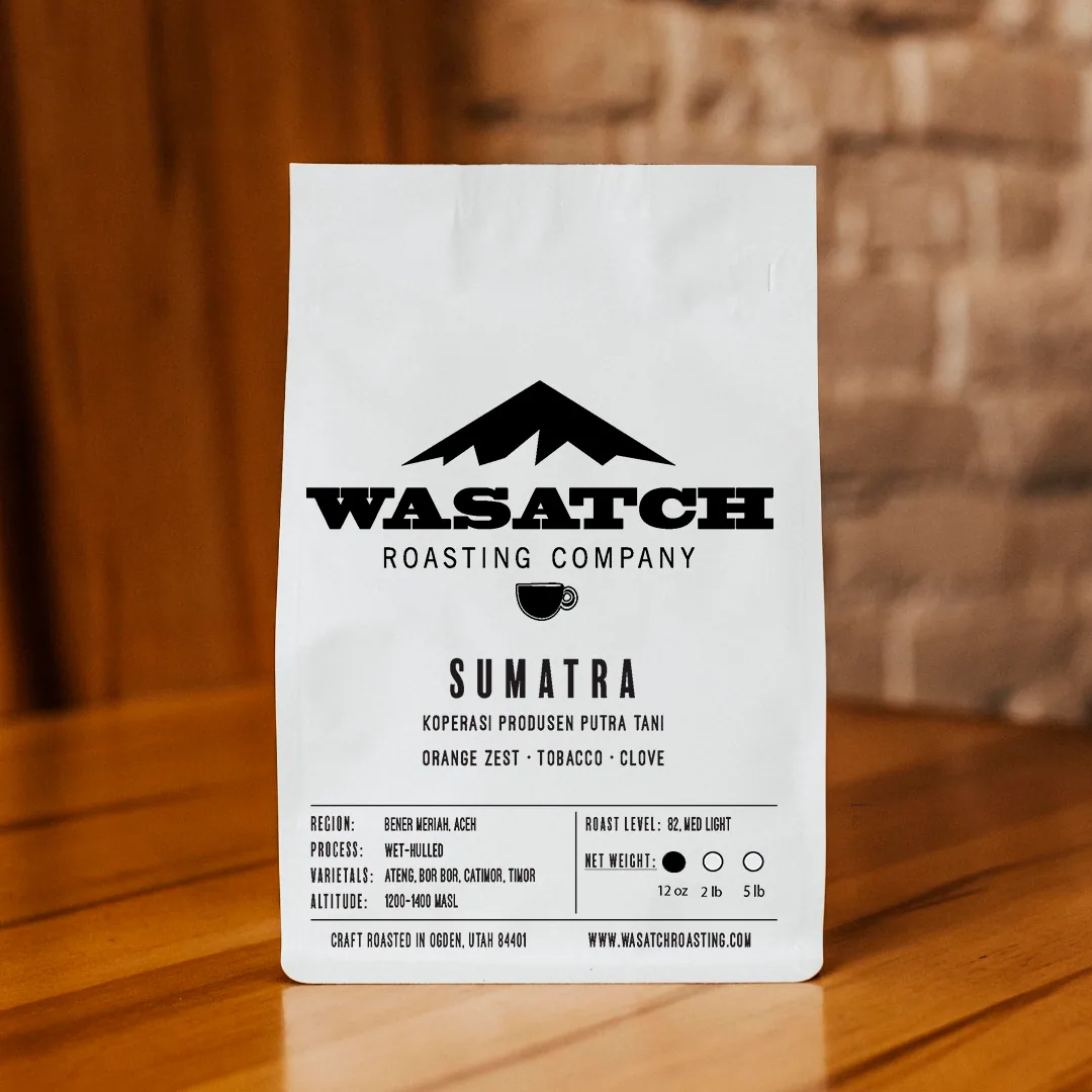 sumatra-bener meriah, aceh coffee by wasatch roasting company