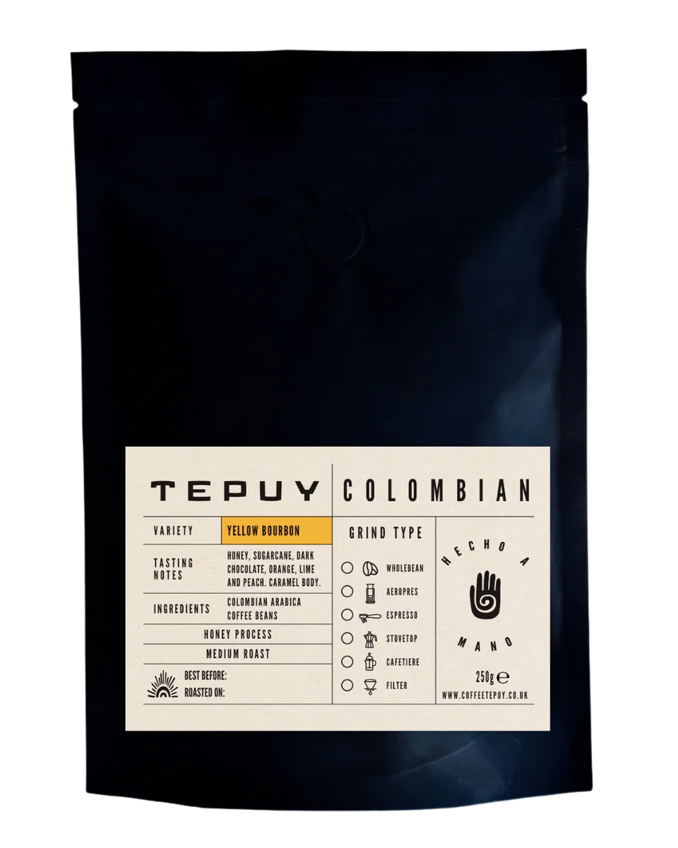 coffee tepuy yellow bourbon coffee by coffee tepuy | cafe | specialty colombian coffee shop in edinburgh uk