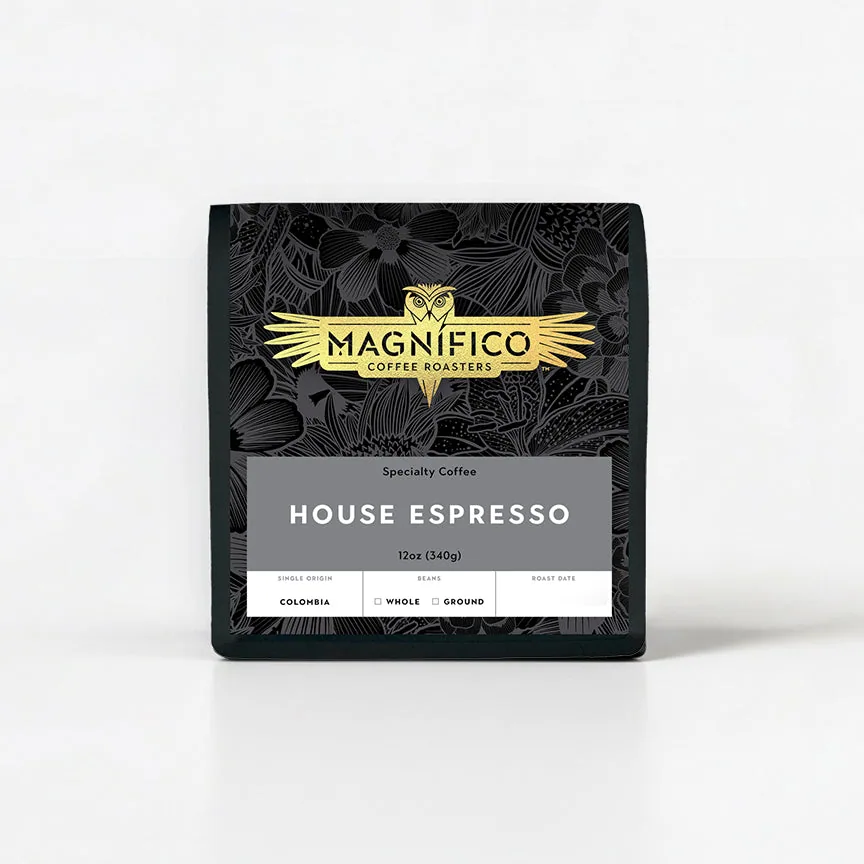 house espresso coffee by magnífico coffee roasters & coffee shop