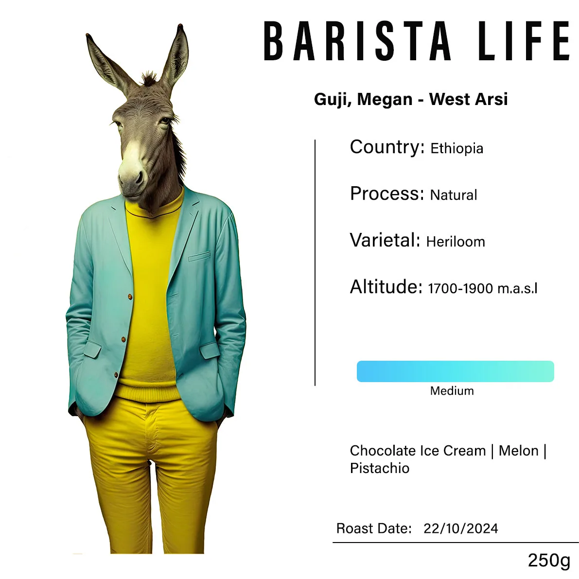ethiopia - meguda single farm coffee by barista life ltd