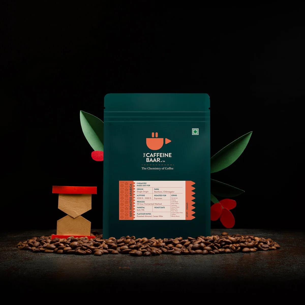 72 hour fermented washed sample packet coffee by the caffeine baar cafe & roastery