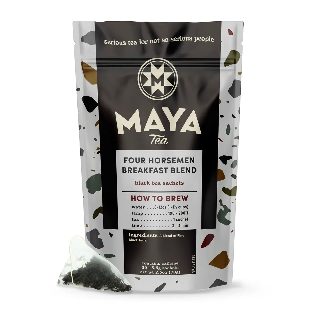 four horsemen black tea bags - 20ct coffee by fireside coffee co