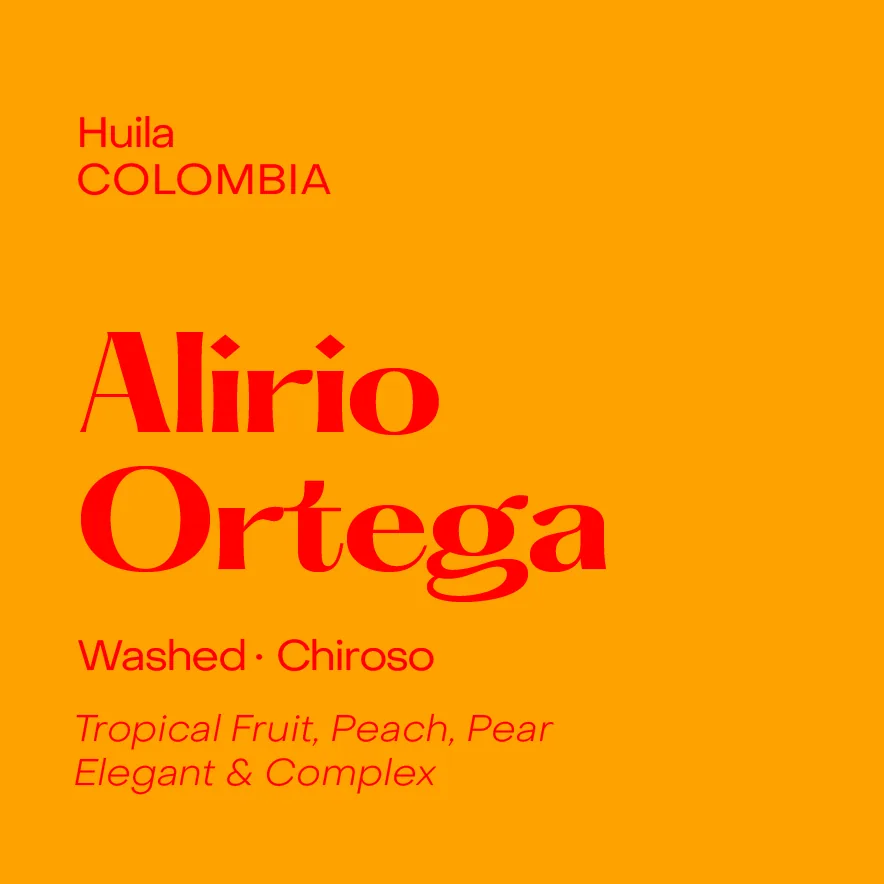 colombia alirio ortega, washed chiroso coffee by subtext coffee roasters