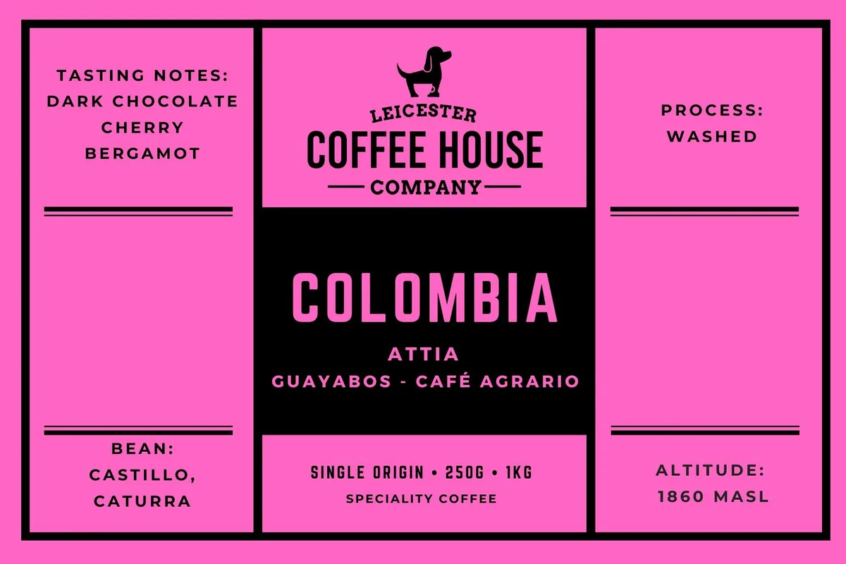 colombia - attia - guayabos café agrario coffee by leicester coffee house company