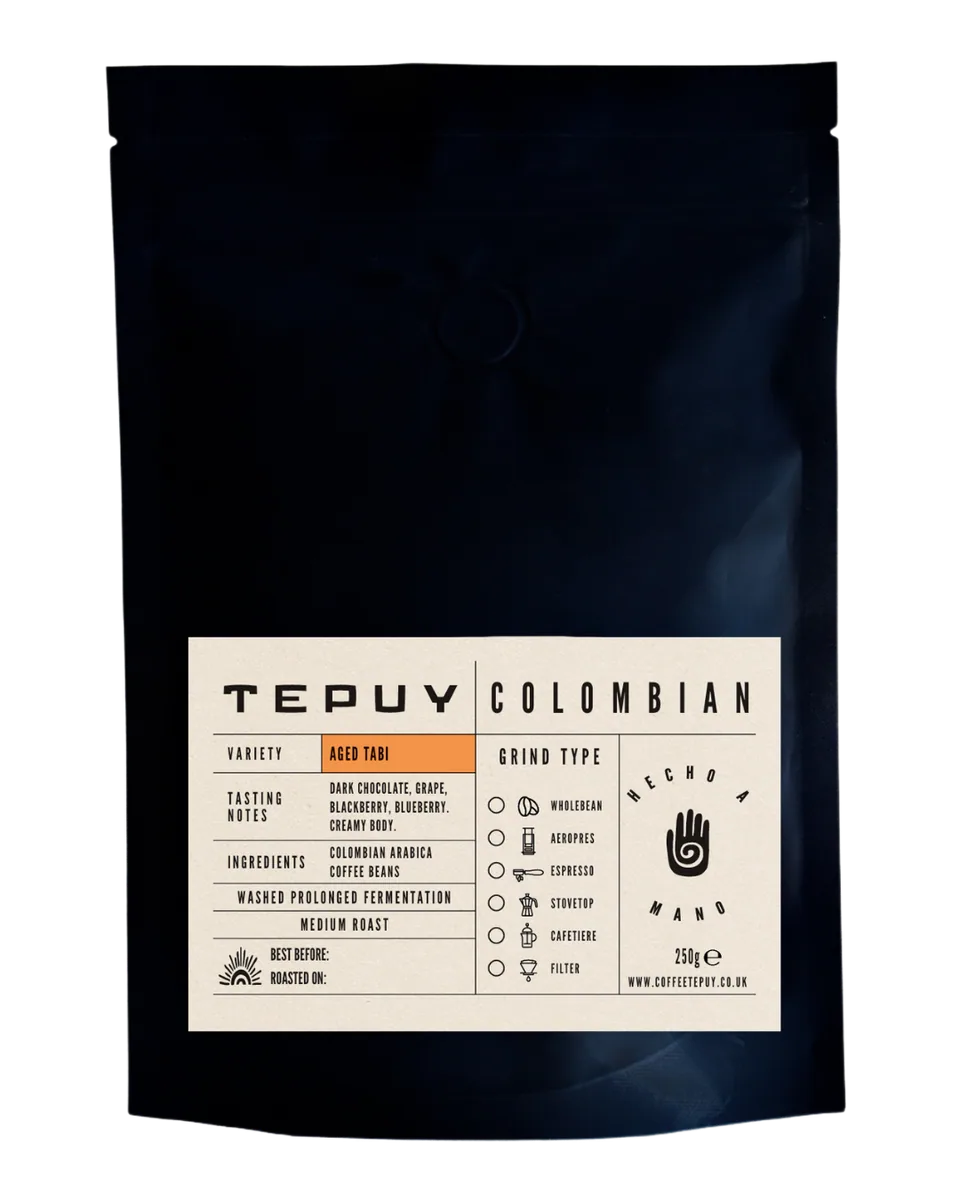 coffee tepuy aged tabi coffee by coffee tepuy | cafe | specialty colombian coffee shop in edinburgh uk