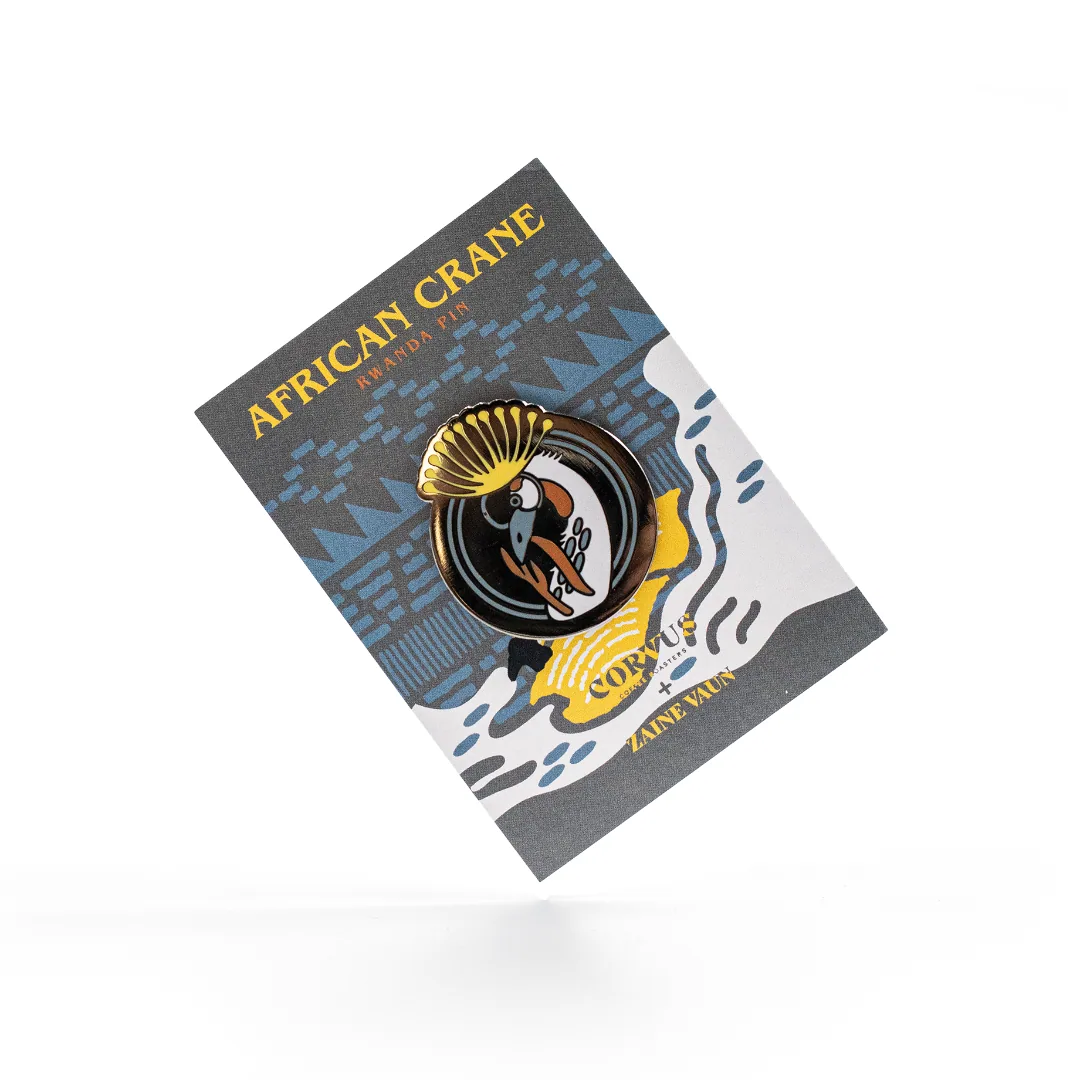 crane pin • funding production at venuste's washing station coffee by corvus coffee roasters