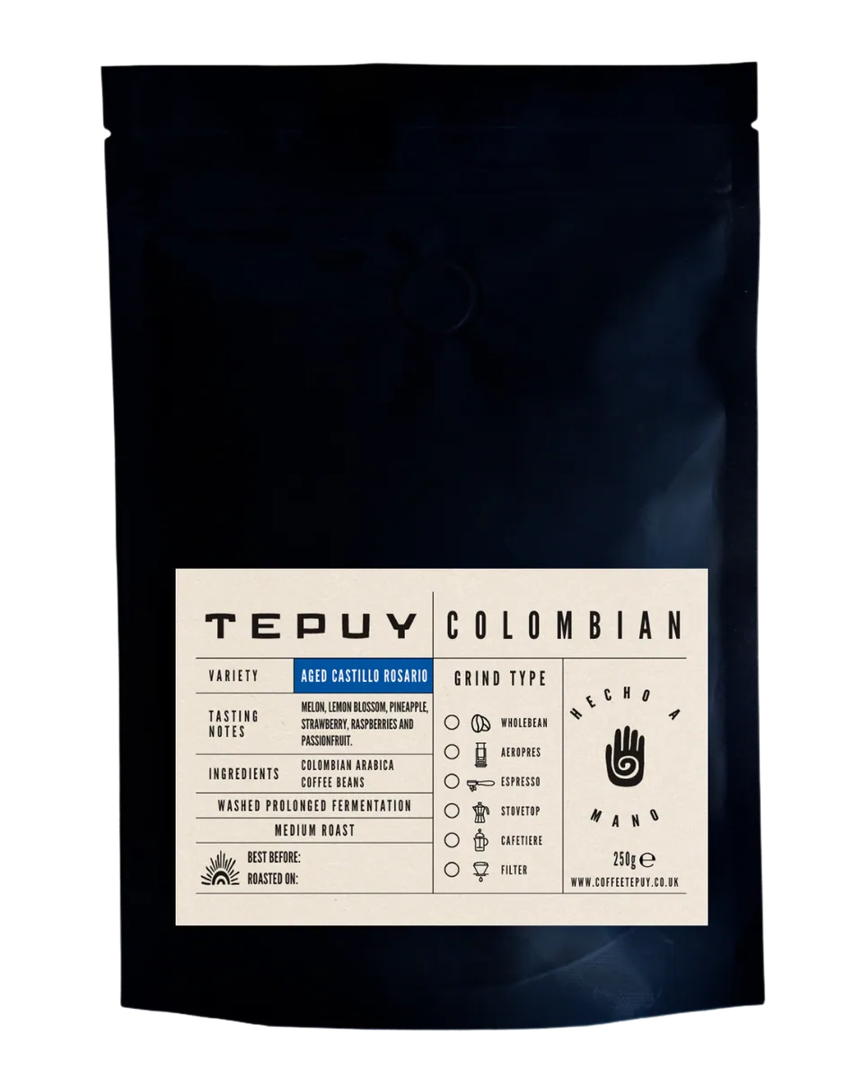 coffee tepuy aged castillo rosario 2.0 coffee by coffee tepuy | cafe | specialty colombian coffee shop in edinburgh uk