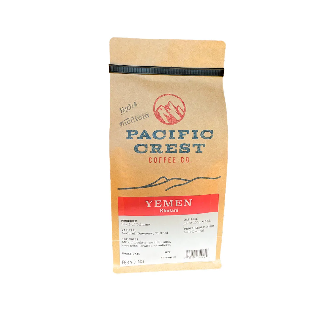 yemen - yemen coffee by pacific crest coffee company