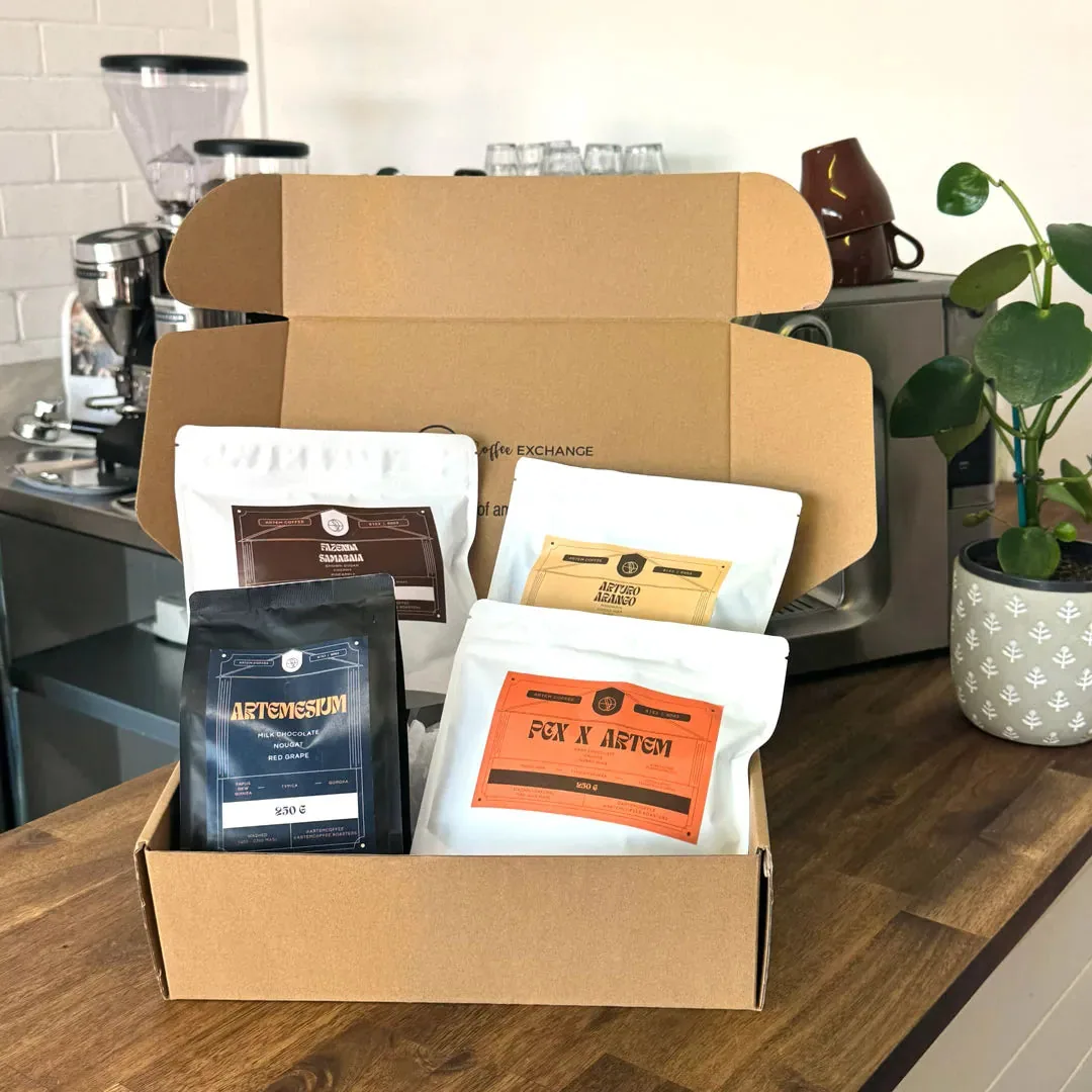 artem coffee limited edition tasting box - brazil + hawaii coffee by perth coffee exchange
