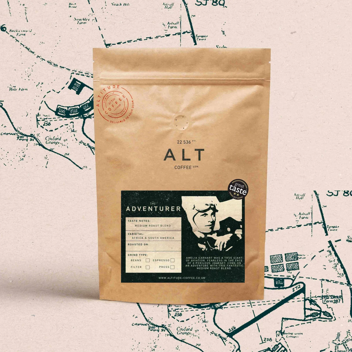 the adventurer blend coffee by altitude coffee london
