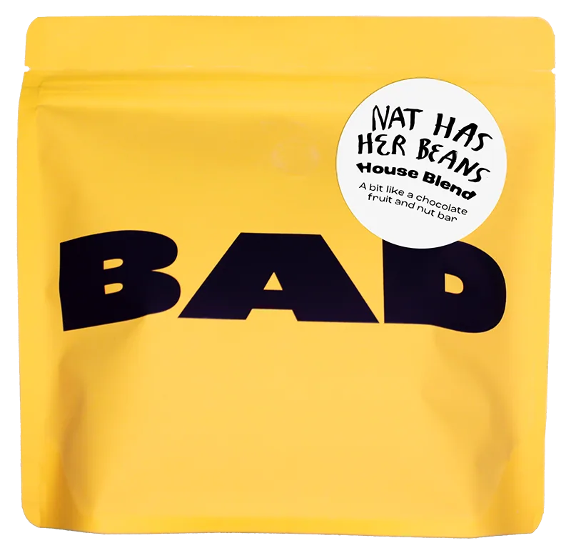 nat has her beans • espresso blend coffee by bad coffee