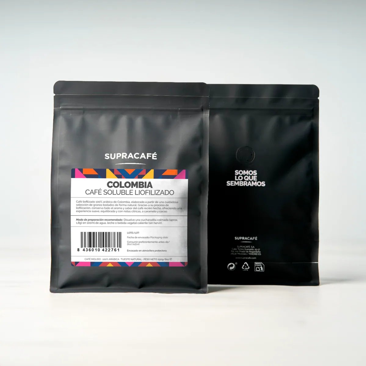 café de colombia soluble liofilizado 250g - colombia coffee by supracafé s.a.