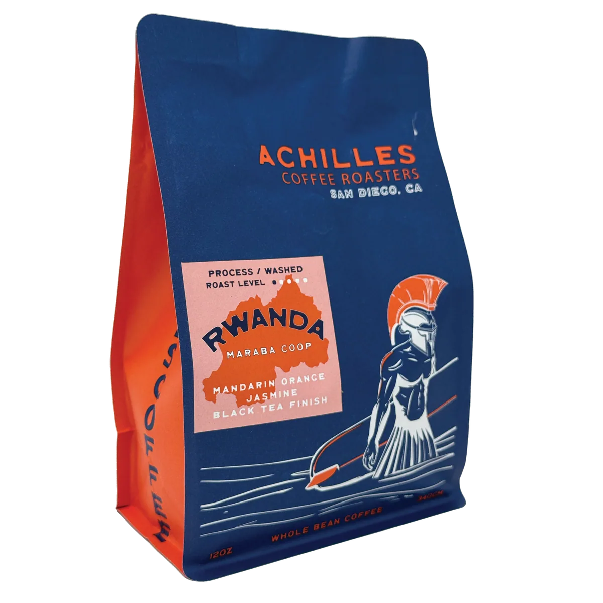 rwanda maraba coop – washed process coffee by achilles coffee solana beach