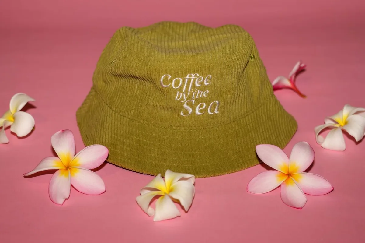 coffee by the sea // bucket hat coffee by java kai
